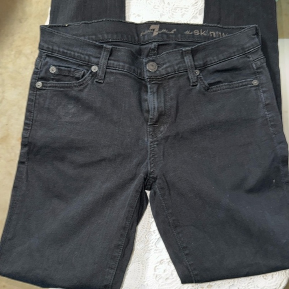 Seven for all mankind Black Skinny‎ Jeans 26